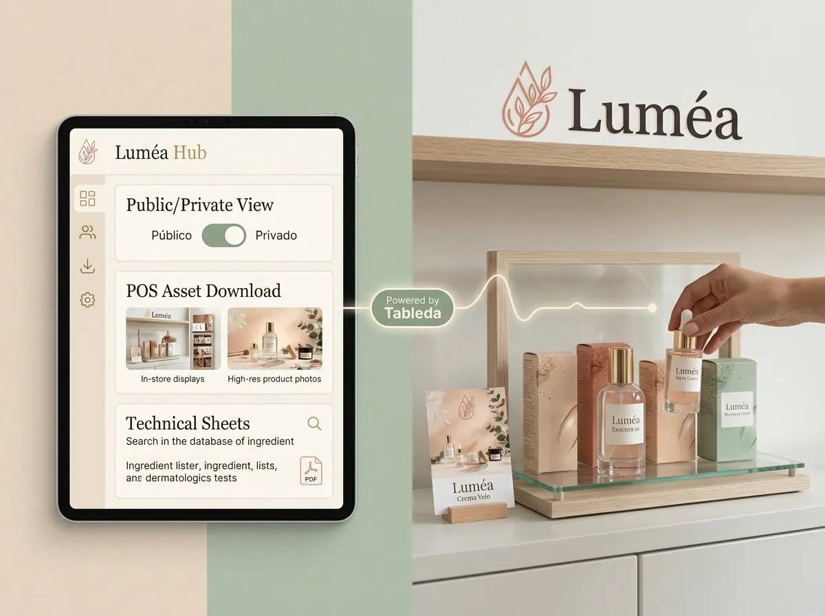 Texture e consulenza - contenuto illustrativo Luméa